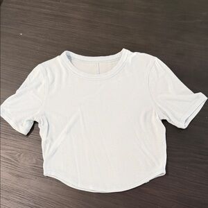 Lululemon Athletica Light Gray Crop Top